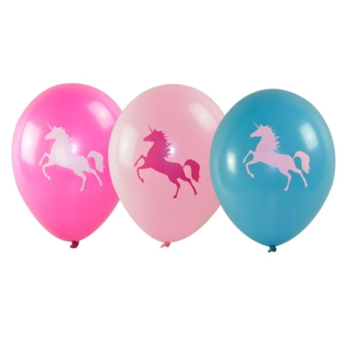 Balony lateksowe z jednorożcem 6 sztuk